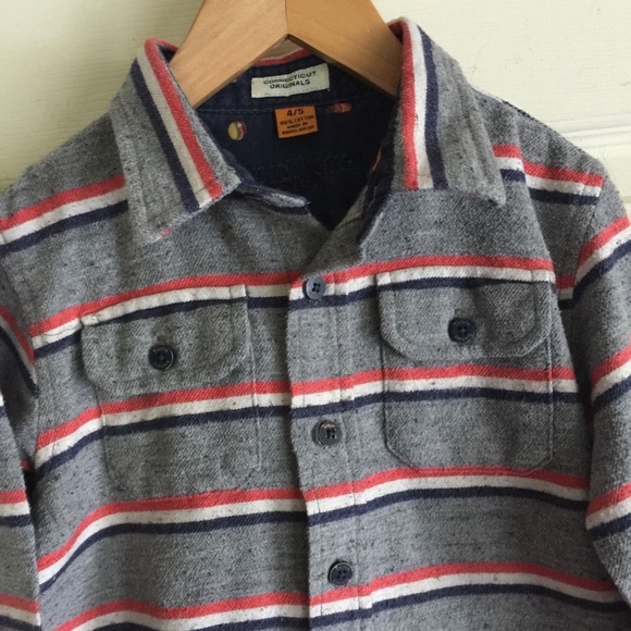 boys Tailor Vintage button shirt sz 4/5 - Picture 2 of 7